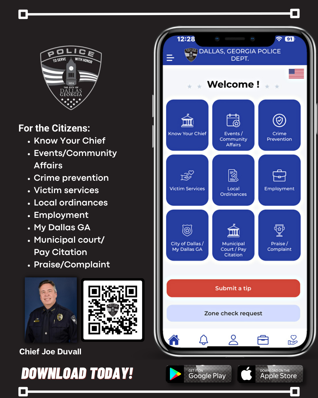 Dallas Police Department UCP Mobile App | Dallas, GA